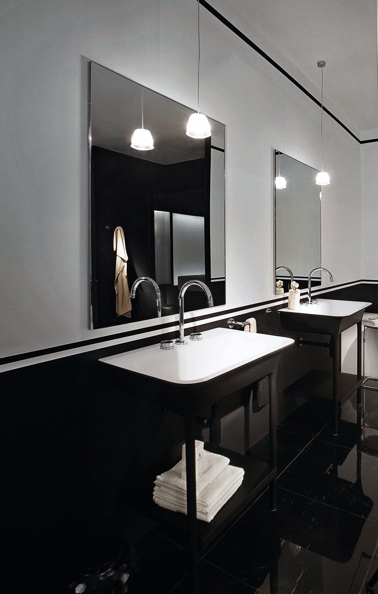 Консольный умывальник из Cristalplant® Zucchetti морфинг ARCH-00101951 - Вид №10