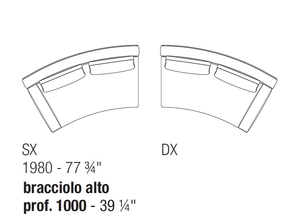 Изогнутый диван Lema Venise ARCH-00000151 - Вид №6
