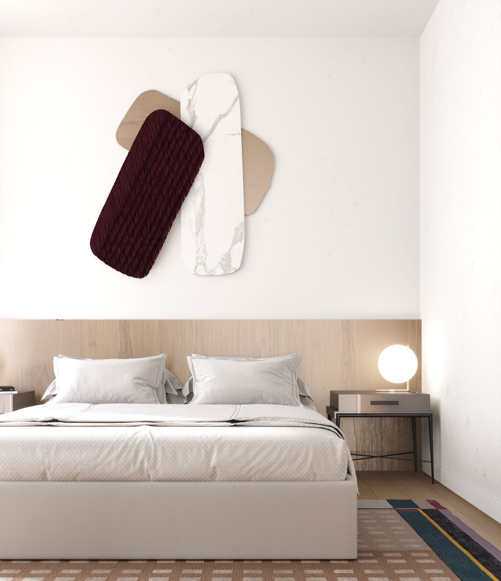 Прямоугольный ковер ручной работы Tapis Rouge абстракция ARCH-00073322 - Вид №4