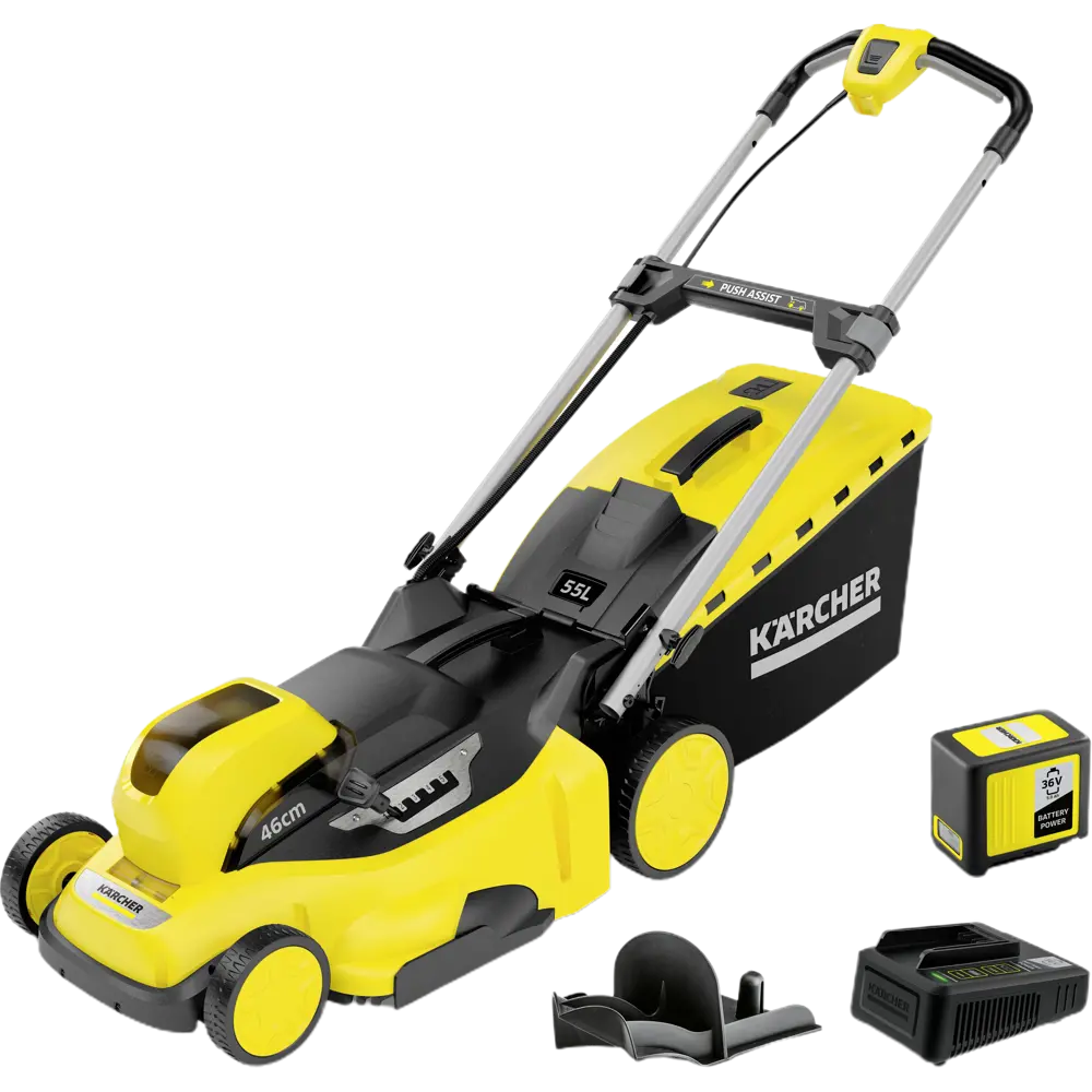 Газонокосилка аккумуляторная самоходная Karcher LMO Battery 36-46 36 В 46 см 1x5 Ач АКБ и ЗУ входит в комплект STLM-2058175