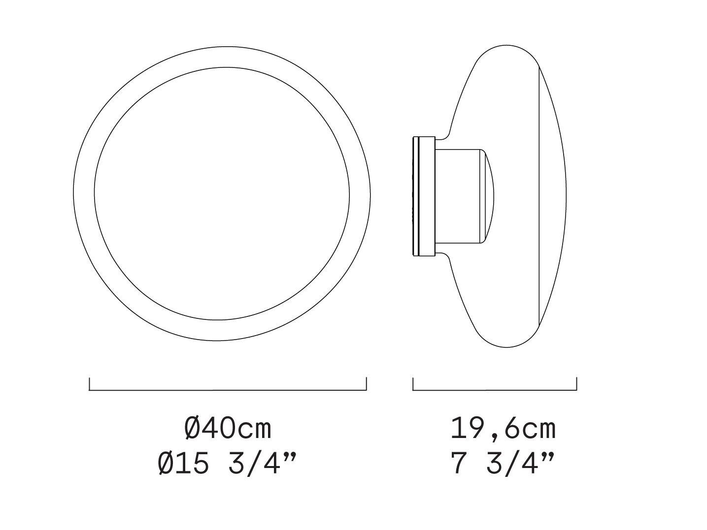 Потолочный светильник / Настенный светильник из дутого стекла Leucos Gill ARCH-00032249 - Вид №3