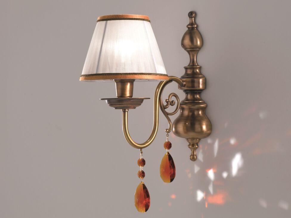 Металлический светодиодный настенный светильник с кристаллами Cremasco Illuminazione световые работы ARCH-00012961