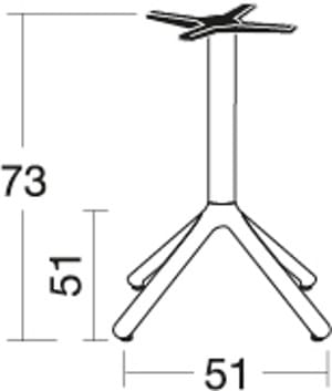 Квадратный стол для контракта S-CAB Nemo ARCH-00152496 - Вид №5