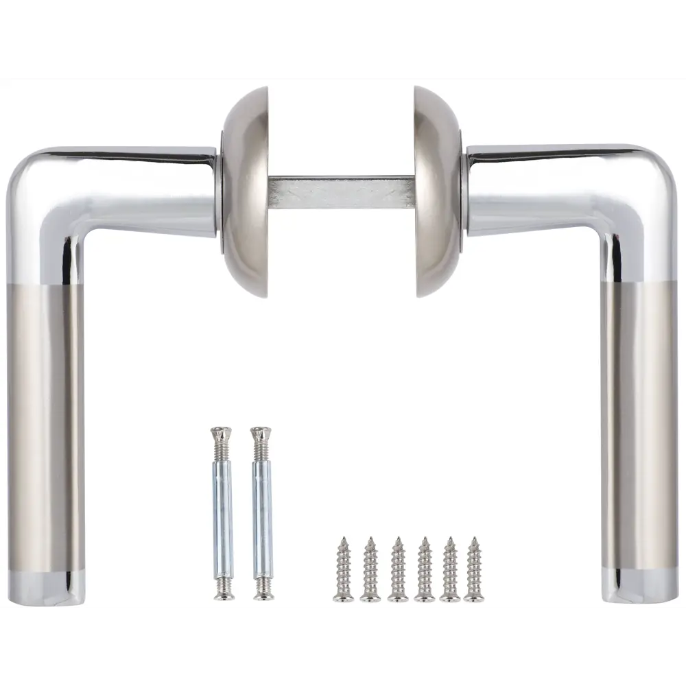 Дверные ручки Edson 21-Z01 без запирания алюминий никелированное покрытие цвет никель STLM-2180522 - Вид №1