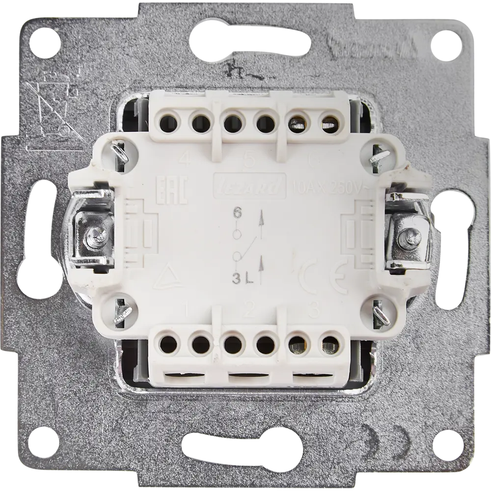 Выключатель Lezard Karina цвет матовый серый STLM-2138718 - Вид №2