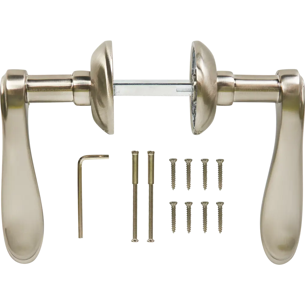 Дверные ручки FUARO Grazia TL54 с замком в стиле никель 85577761 STLM-0064089 - Вид №1