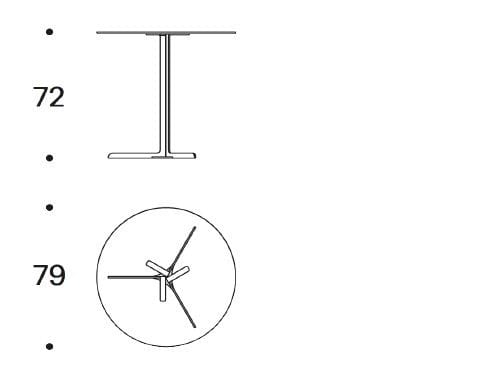 Садовый стол с верхней частью HPL и металлическими ножками Saba Italia ARCH-00036889 - Вид №5