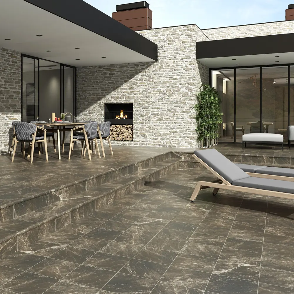 Santreyd Nevada Emperador - керамогранитная плитка 33×33 см для интерьера и экстерьера 88945117 STLM-0945866