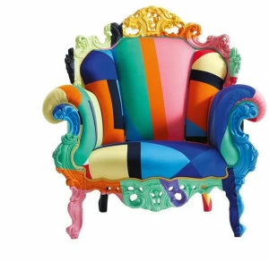 Cappellini Кресло из разноцветной ткани Proust Pr_3