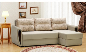 94555CQ Угловой диван-еврокнижка Мекс 150, комплектация 8, бежевый Ладья