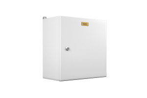 16301499 Электротехнический настенный шкаф сплошная металлическая дверь, серый EMW-400.400.210-1-IP66 ЦМО
