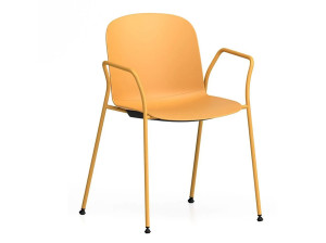 Штабелируемый стул из полипропилена с подлокотниками