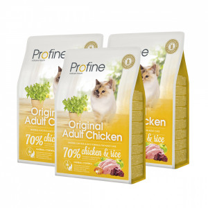 ПР0041292*3 Корм для кошек Original Adult курица сух. 2кг (упаковка - 3 шт) PROFINE