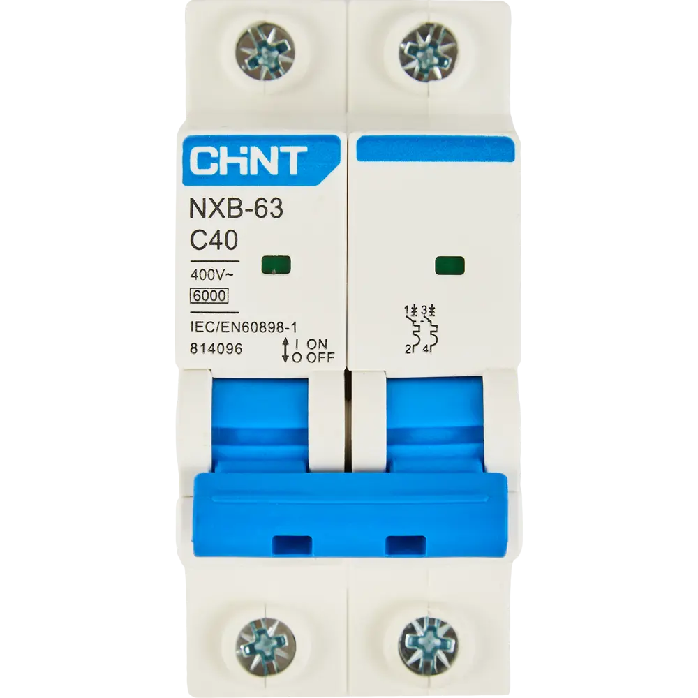 Автоматический выключатель CHINT NXB-63S 2P C40 А 6 кА STLM-2086650 - Вид №1