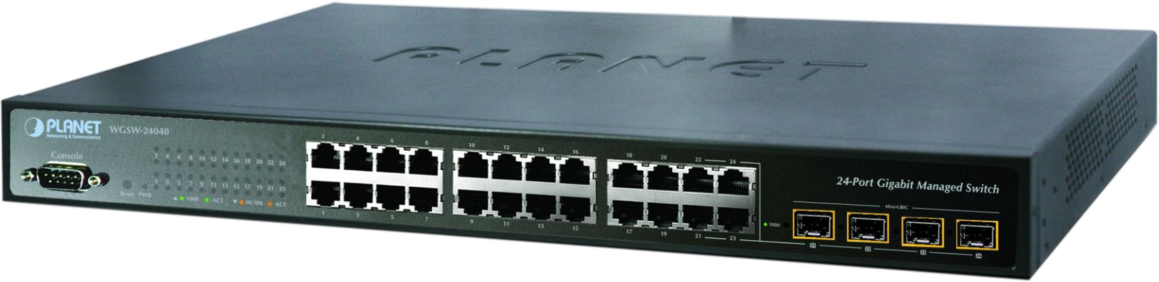 WGSW-24040 Planet ipv6, 24-port gigabit with 4-port sfp layer 2+/4 snmp managed switch PLANET Technology Corporation Santreyd 