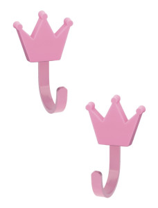 90737091 Крючок мебельный -CROWN корона розовый комплект 2 шт WM STLM-0361603 GTV