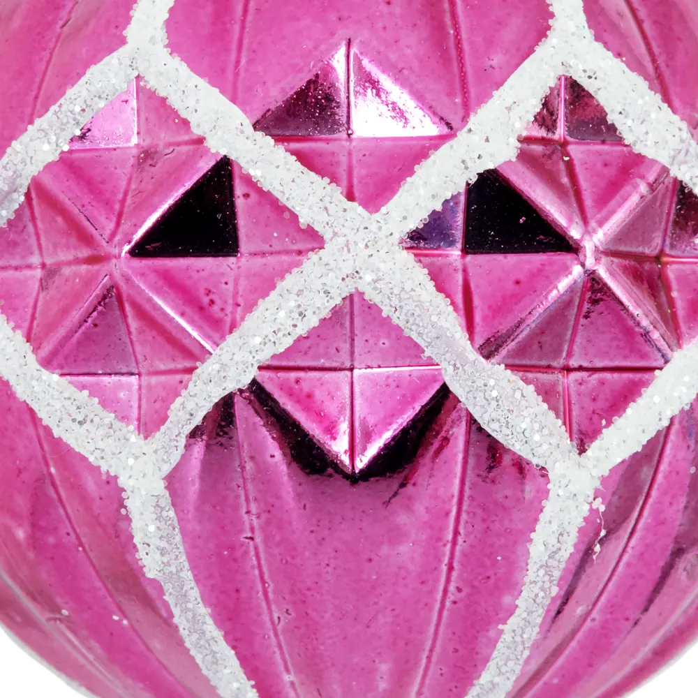 85156515 Елочный шар «Изгибы» ø8 см пластик фиолетовый STLM-0956378 Santreyd  - Вид №1