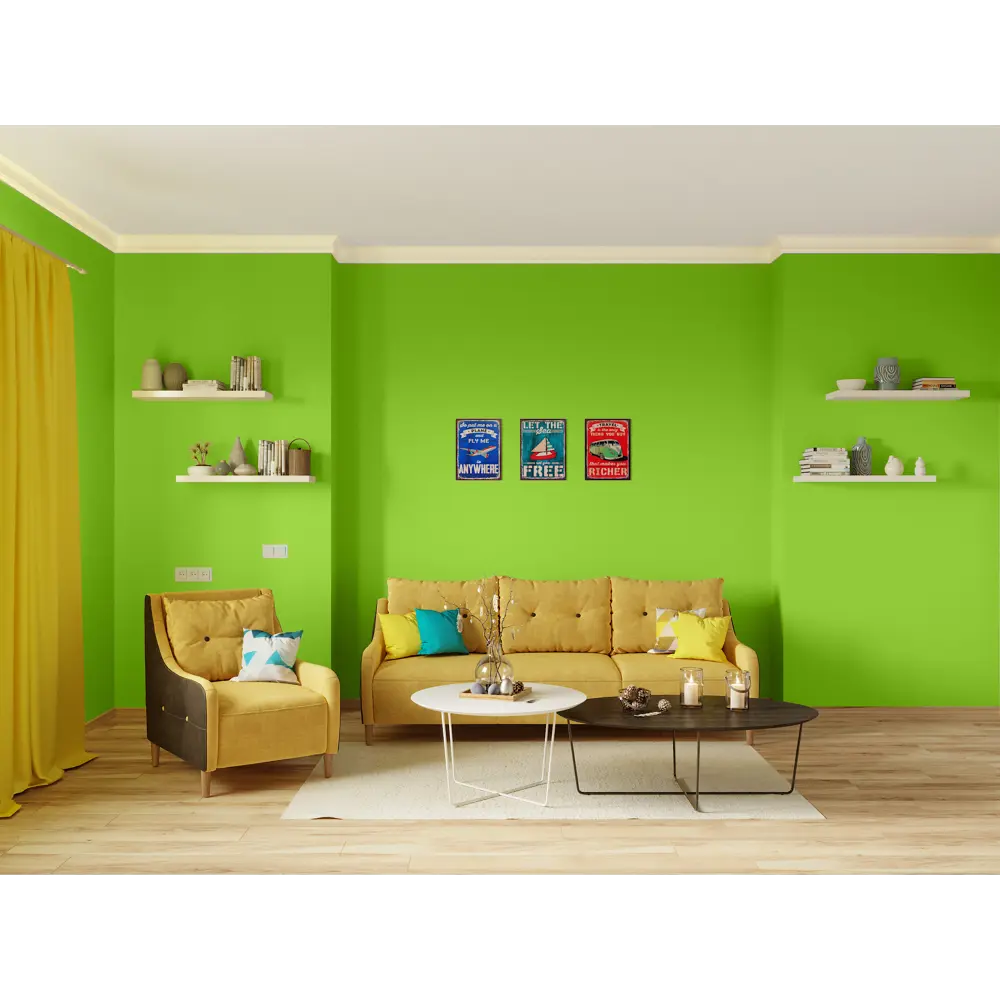 Краска для гостиной Glory 2.5 л цвет зелёный луг PARADE ICE STLM-2174174 - Вид №2