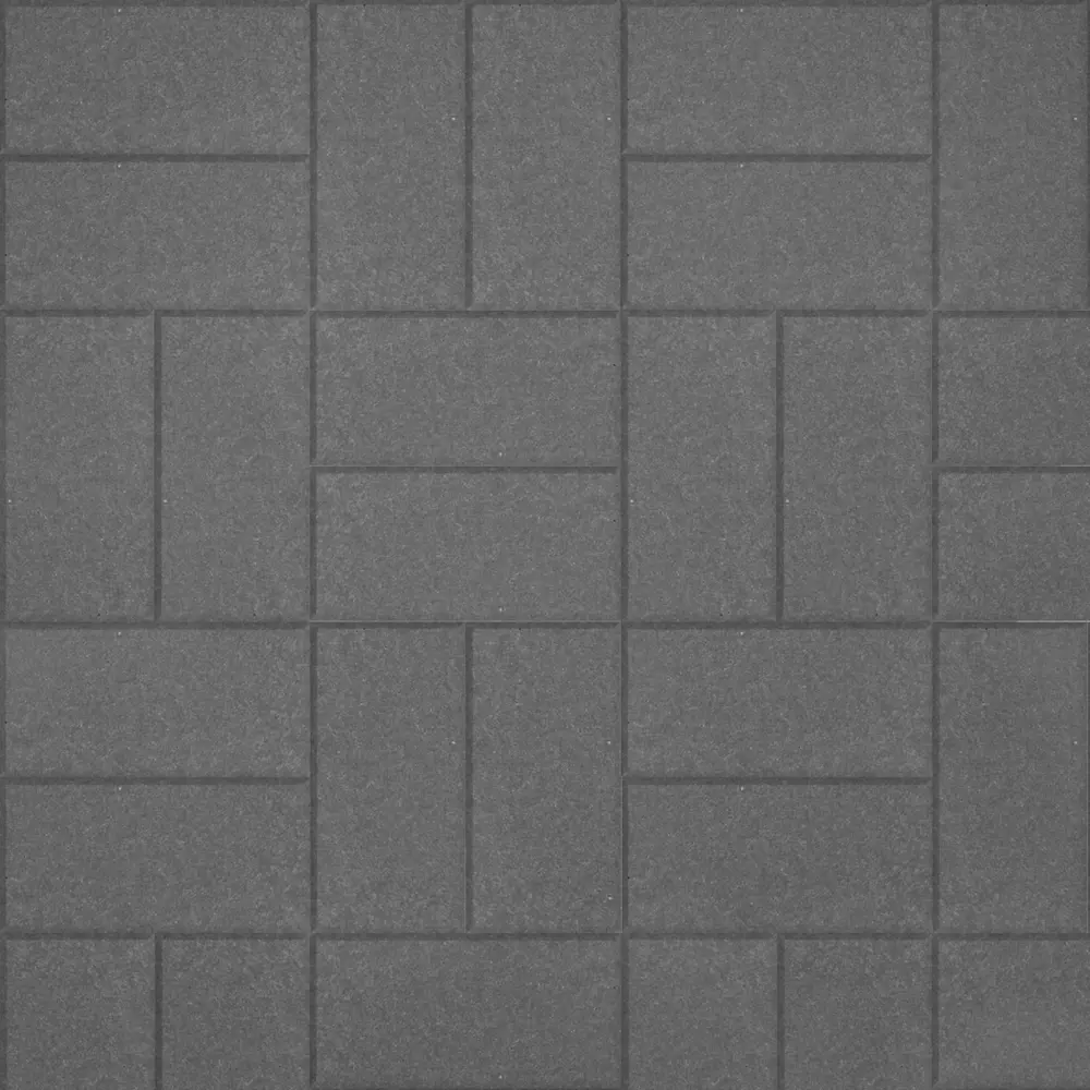Тротуарная плитка Кирпичик 200x100x60 мм серый Santreyd STLM-2191755 - Вид №1