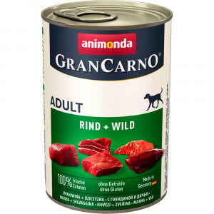 ПР0060005 Корм для собак Gran Carno Original Adult говядина и дичью банка 400г Animonda