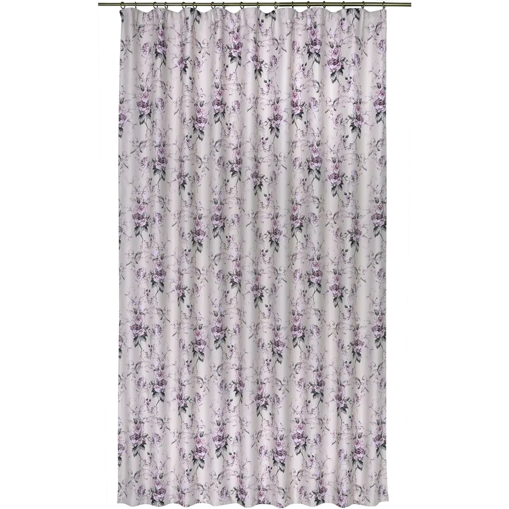 Штора на ленте «Розы» 200х260 см полиэстер цвет бежевый SEASONS STLM-2093532