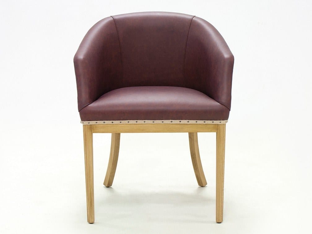 Мягкий стул из коровьей кожи с подлокотниками CREARTE COLLECTIONS Girona Essence ARCH-00064600 - Вид №10