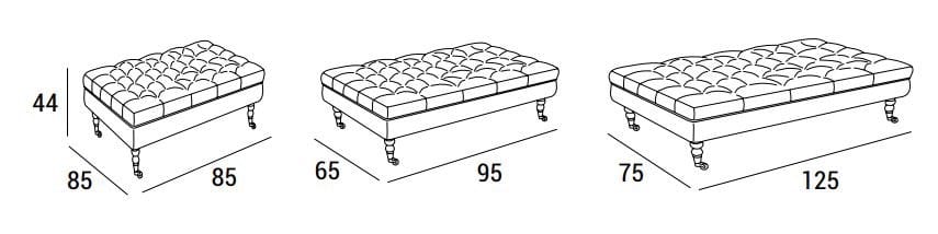 Пуф / кожаная подставка для ног Domingo Salotti Алонсо ARCH-00086612 - Вид №2