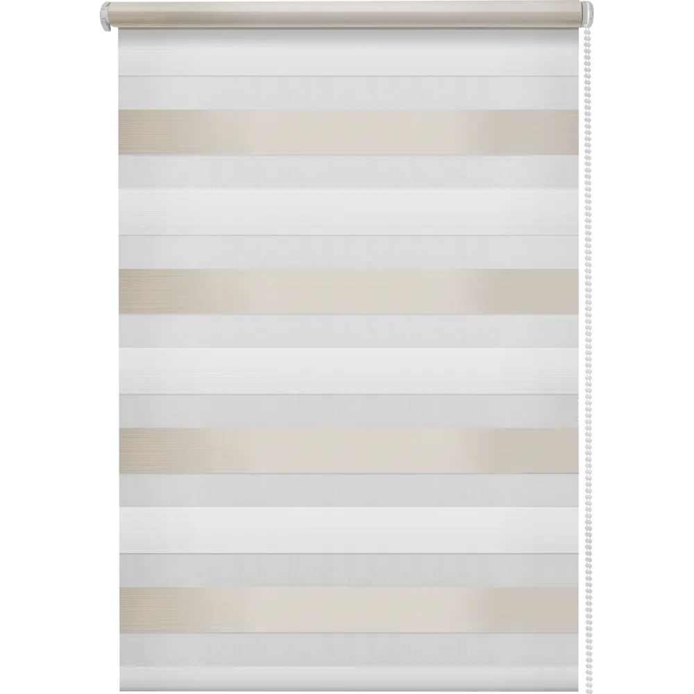 Штора рулонная день-ночь Порто 80x160 см серо-молочная MIAMOZA STLM-2196573