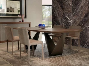 Reflex Прямоугольный деревянный обеденный стол Prisma