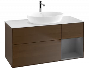 Villeroy&Boch Тумба под раковину Прямоугольная версия FA71GKGN Finion Walnut Veneer