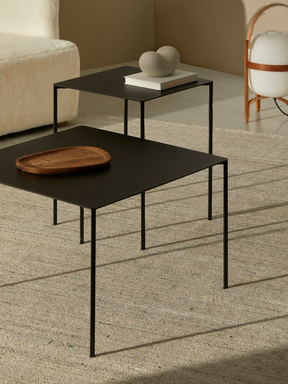 Квадратный металлический журнальный столик Kendo Mobiliario Trazo ARCH-00151775 - Вид №5