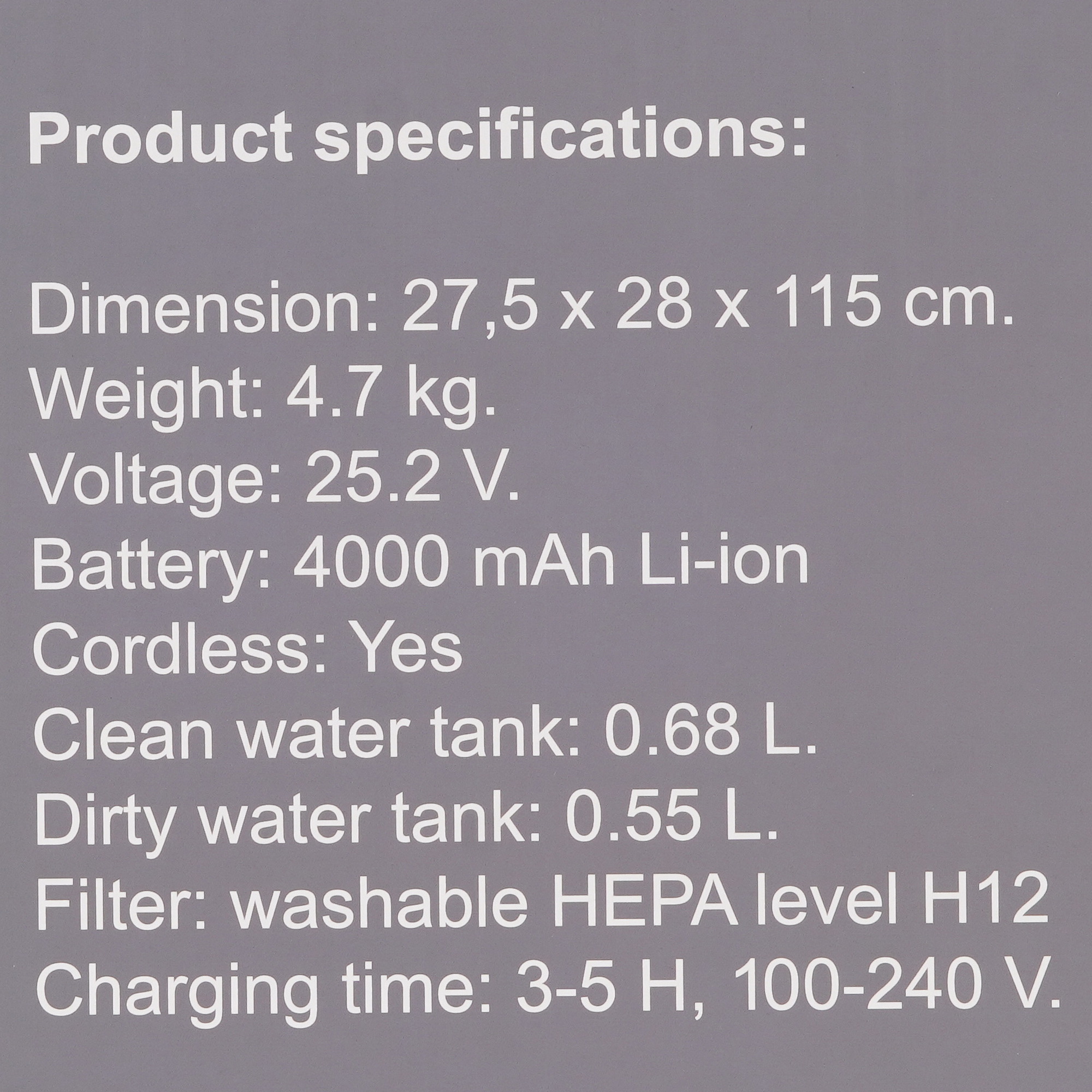 9054823 Моющий пылесос вертикальный   Atvel F16 Ultimate  черный STDN-0098544 - Вид №11