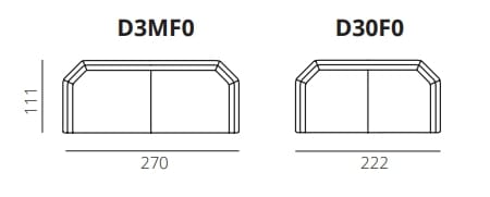 Ткань линейный диван AERRE ITALIA SAMBO ARCH-00070168 - Вид №2