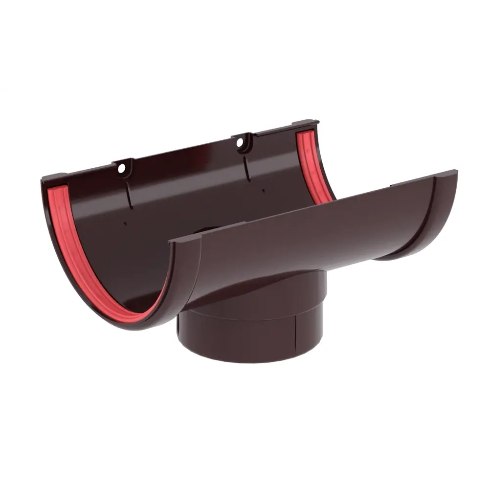 Воронка желоба пластиковая Grand Line 130 мм цвет шоколадный STLM-2171553