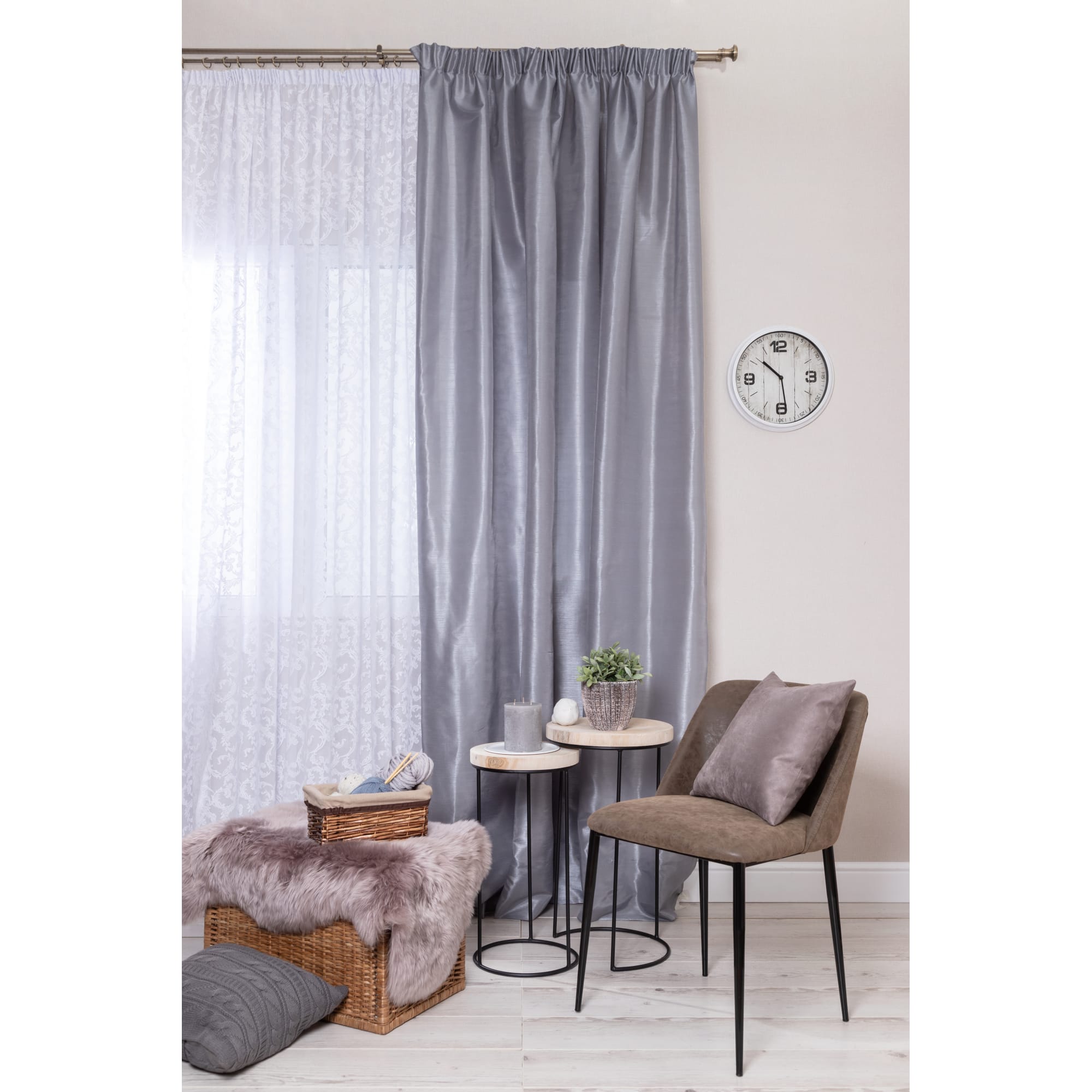 11730551 Шкура овечья четверная 1.85x1.05 м цвет серый Santreyd  - Вид №4