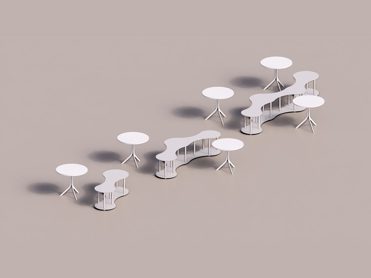 Скамья без спинки MaxForm Shape ARCH-00142053 - Вид №3