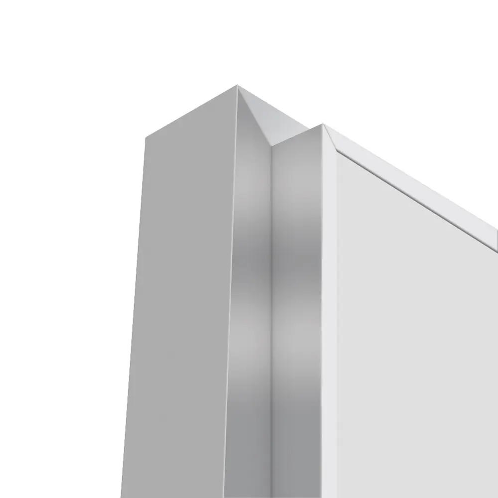 Дверь межкомнатная глухая Invisible 80x220 см цвет белый с замком обратное открытие левая алюминиевая кромка 89433734 STLM-2162110 VELLDORIS  - Вид №4