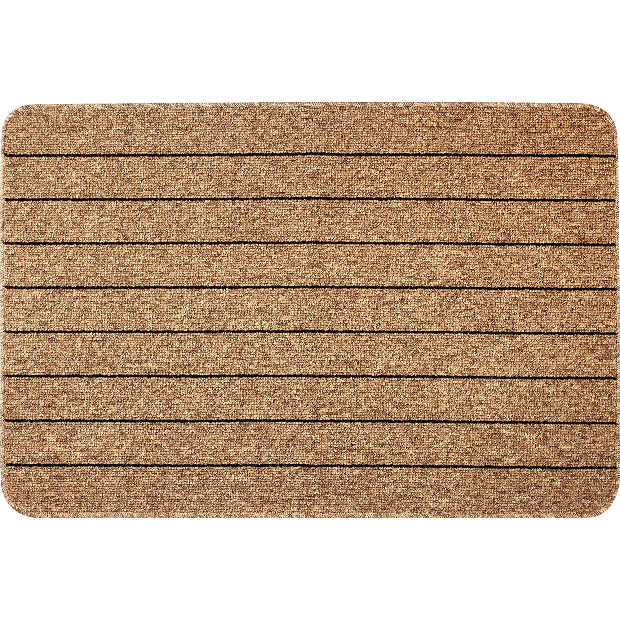 82207828 Коврик «Como», 80x120 см, полипропилен, цвет коричневый/чёрный Santreyd 