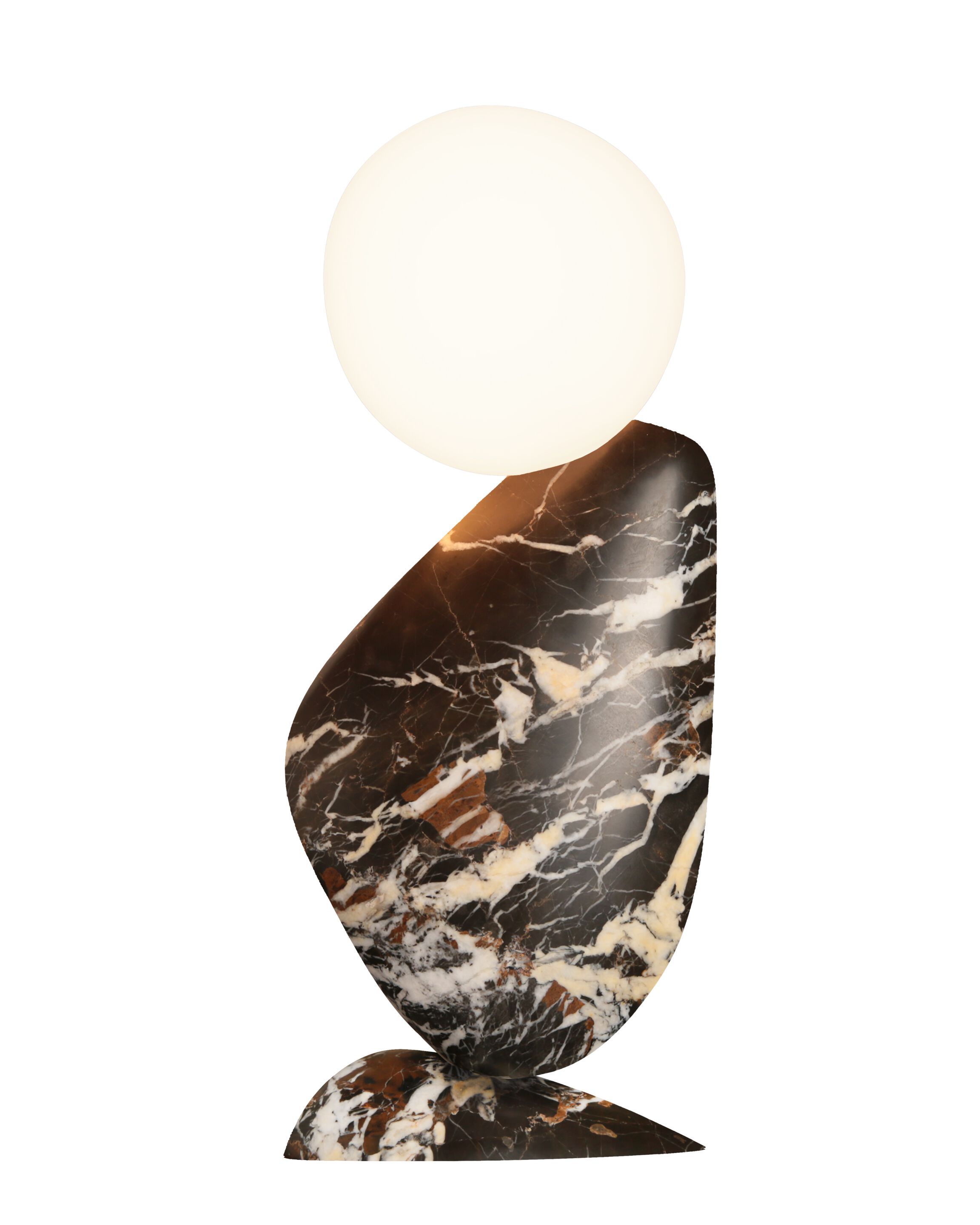 Настольная лампа из камня и стекла Matthew McCormick BEN ARCH-00004011 - Вид №3