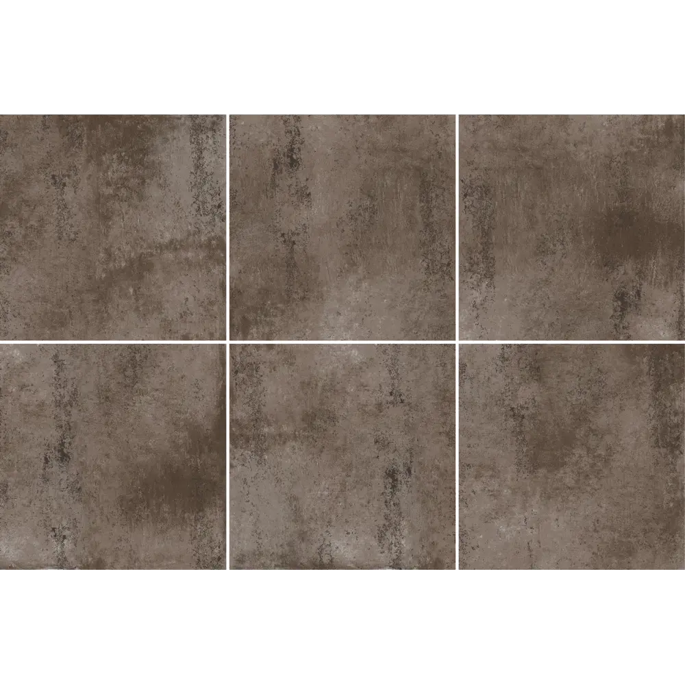 Глазурованный керамогранит Arcadia Ceramica Metal Copper 60x60 см 1.44 м² матовый цвет коричневый STLM-2080677 - Вид №2
