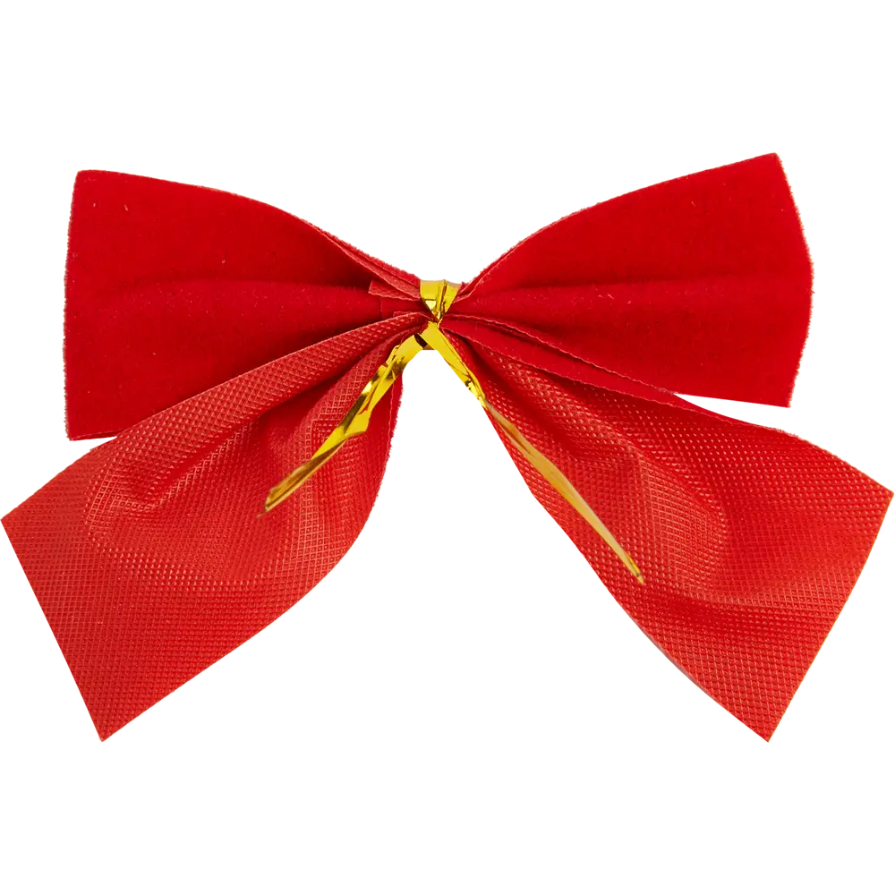 Новогоднее украшение Бант 5x5 см цвет красный Santreyd STLM-2063738 - Вид №2