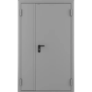 Дверь противопожарная EI60 145x205 см правая цвет светло-серый RAL7035