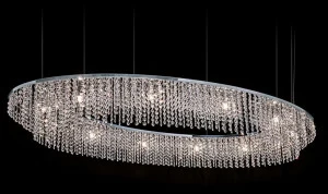 ILFARI Подвесной светильник прямого света из металла с кристаллами Sky cycles 12406/12407/12408