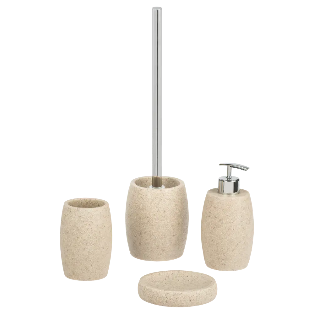 Стакан для зубных щёток Sensea Sand цвет бежевый STLM-2135132 - Вид №2