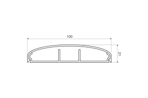 16374256 Кабельный канал 100х21 ELEGANT LE 100_HD KOPOS