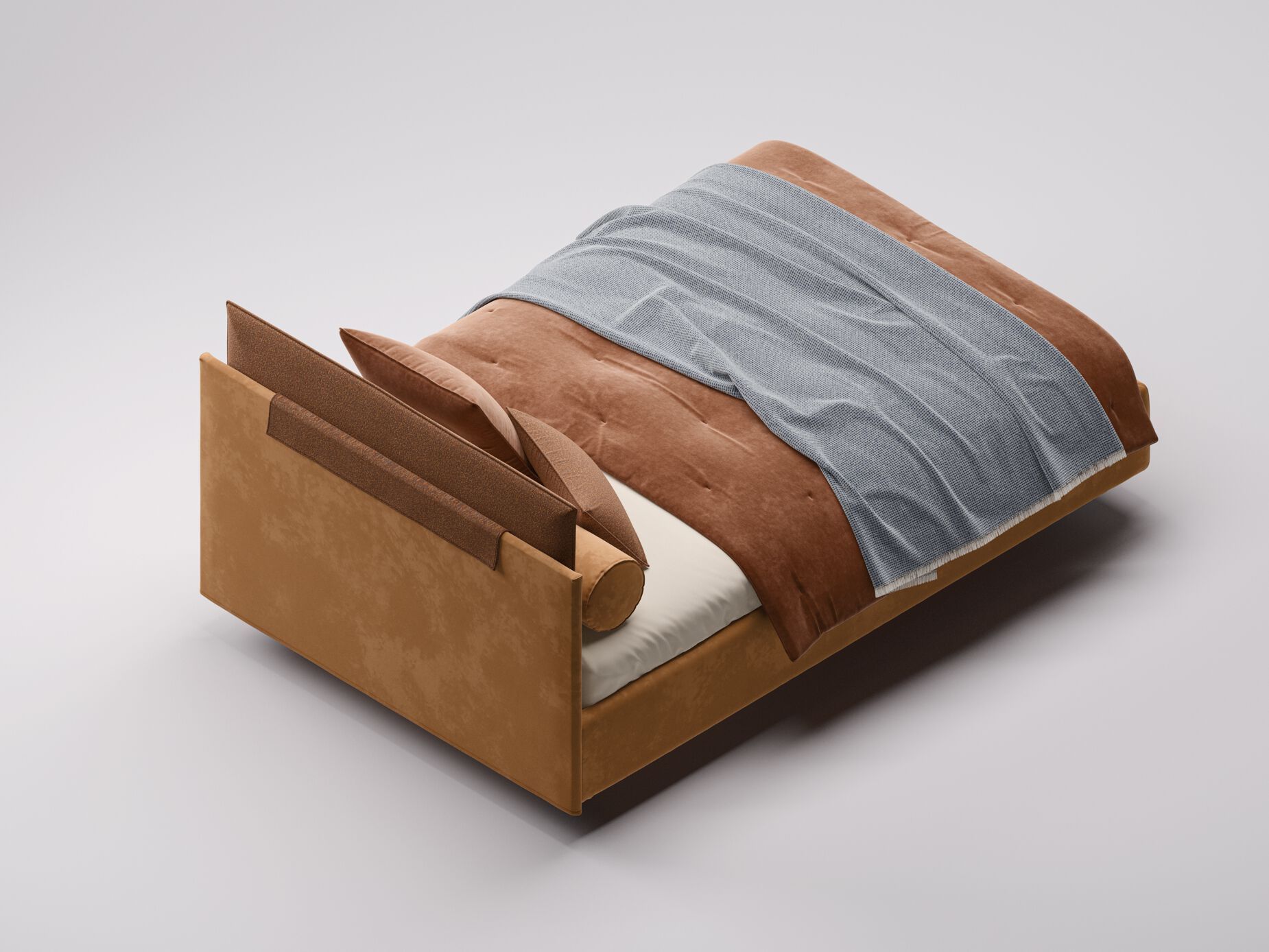 Односпальная кровать с мягким изголовьем Twils Frick ARCH-00102349 - Вид №4