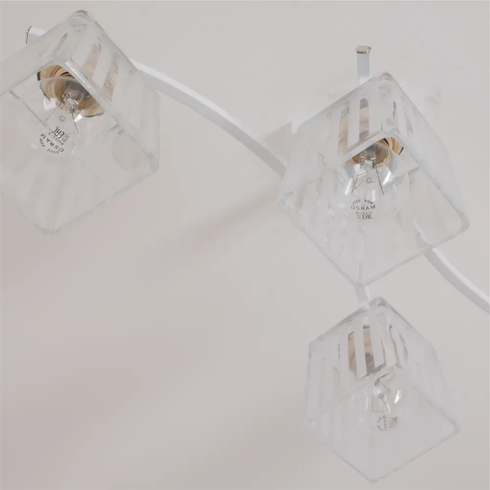 Люстра потолочная «Nares» 4 лампы 12 м² цвет белый SCHAFFNER STLM-2123268 - Вид №7