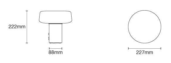 Перезаряжаемая светодиодная настольная лампа Marquina Black Marble Case SOLID ARCH-00122067 - Вид №2