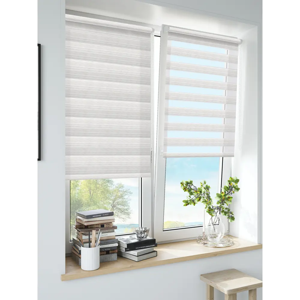 Штора рулонная день-ночь Granada 120x160 см экрю MIAMOZA Коллекция 2024г STLM-2104118 - Вид №3