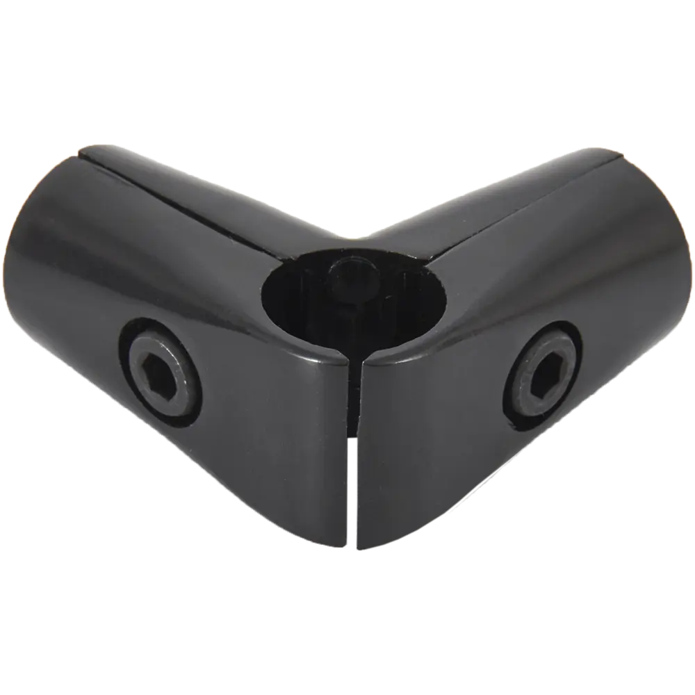 Соединитель для штанг угловой 25 мм цвет чёрный Santreyd STLM-2002618 - Вид №1